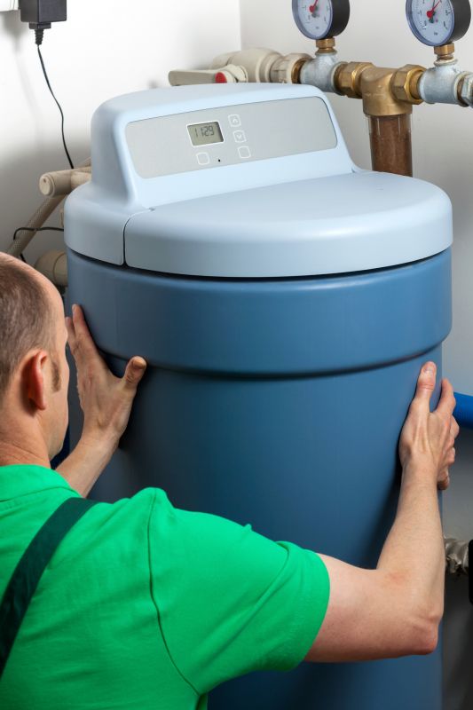 Water Softener System in Place